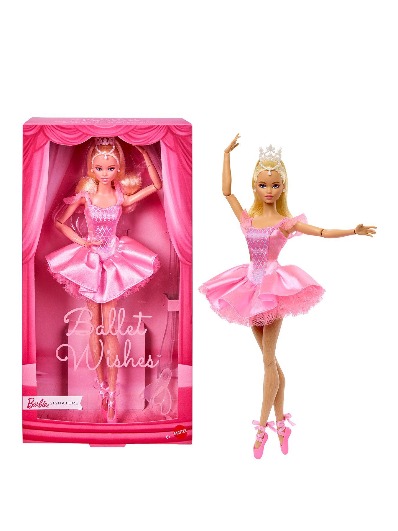 Image 1 of 8 of Barbie Signature Ballet Wishes Doll, Collectible Fashion Doll in Satiny, Pink Tutu