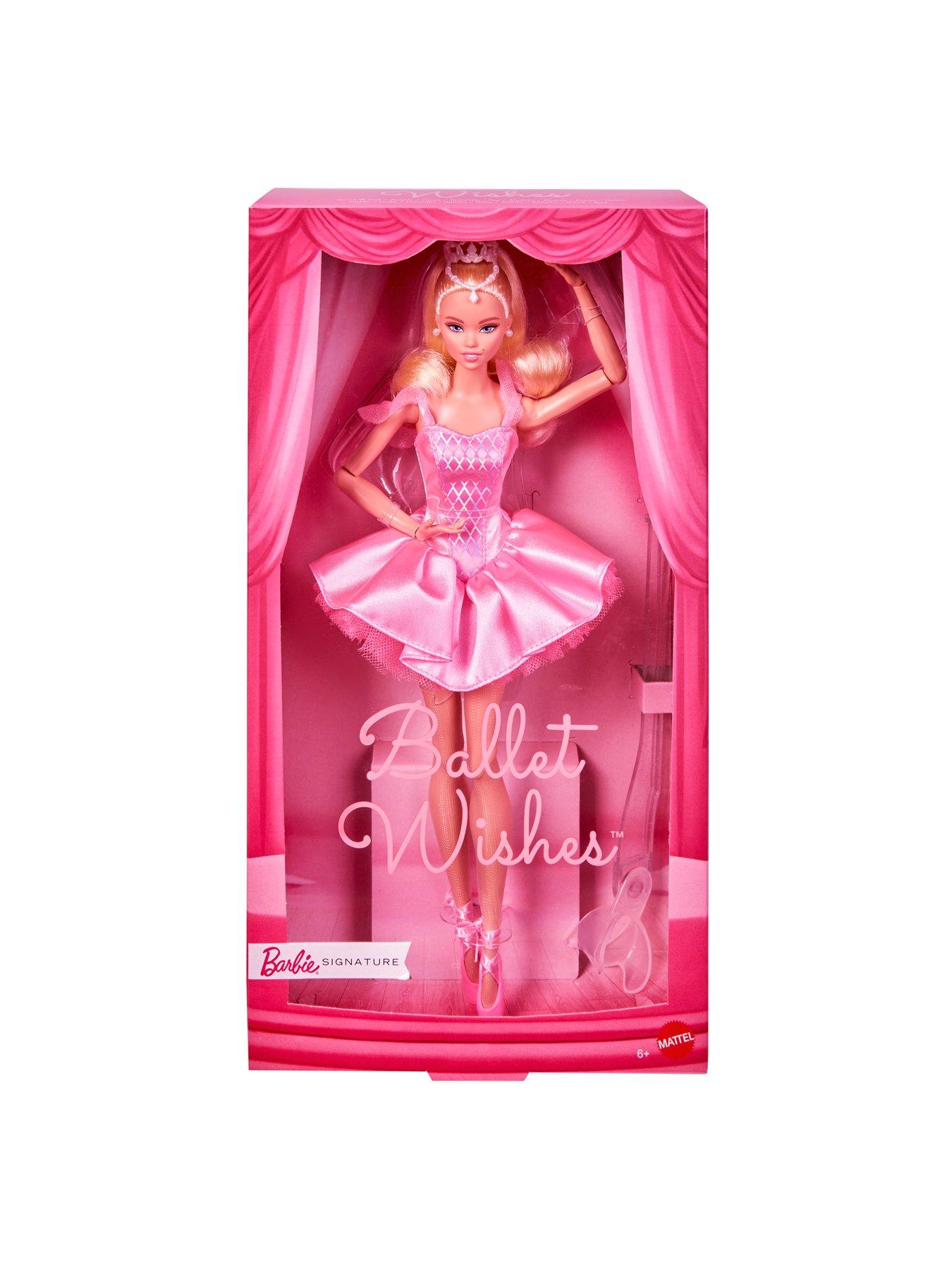 Image 7 of 8 of Barbie Signature Ballet Wishes Doll, Collectible Fashion Doll in Satiny, Pink Tutu