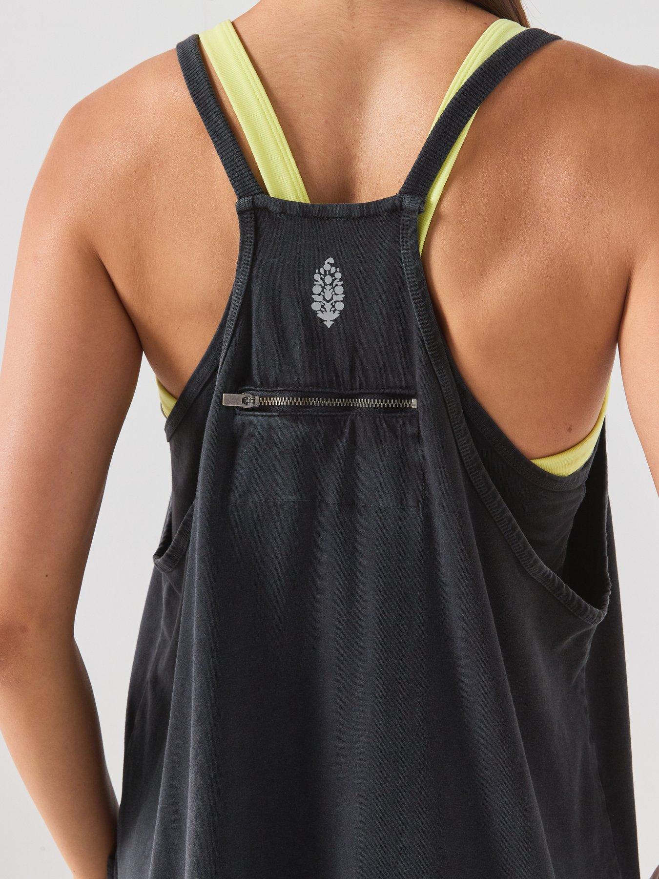 Image 5 of 6 of FP Movement Womens Training Hot Shot Mini Dress With Built-In Shorts - Black