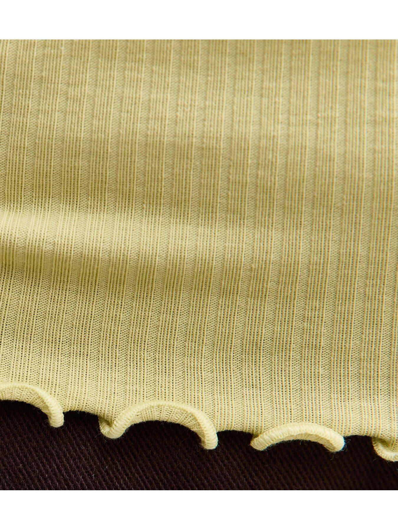 new-look-ribbed-jersey-frilly-trim-short-sleeve-top-light-greendetail