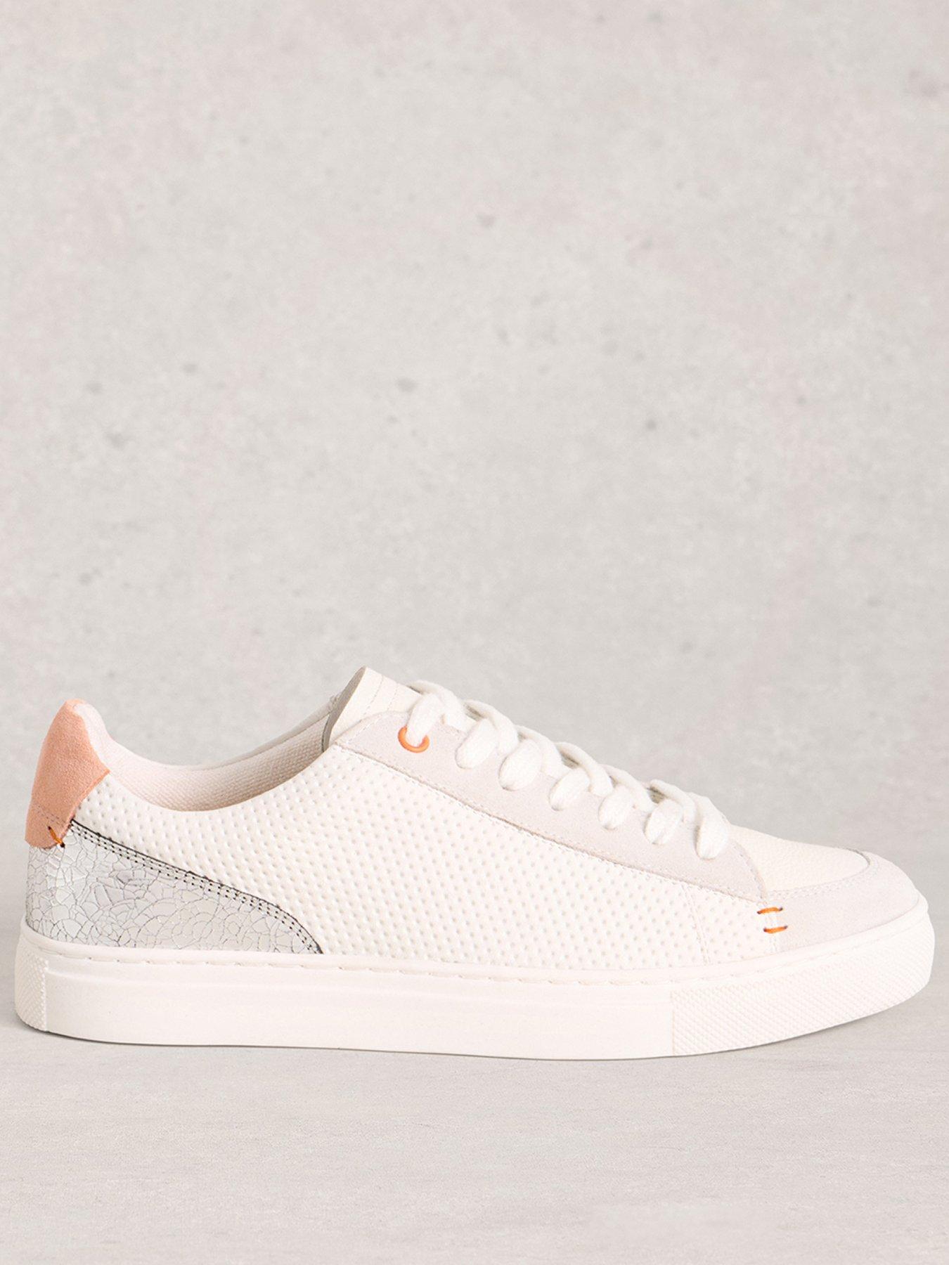 Image 1 of 4 of White Stuff Tori Perforated Trainer - White