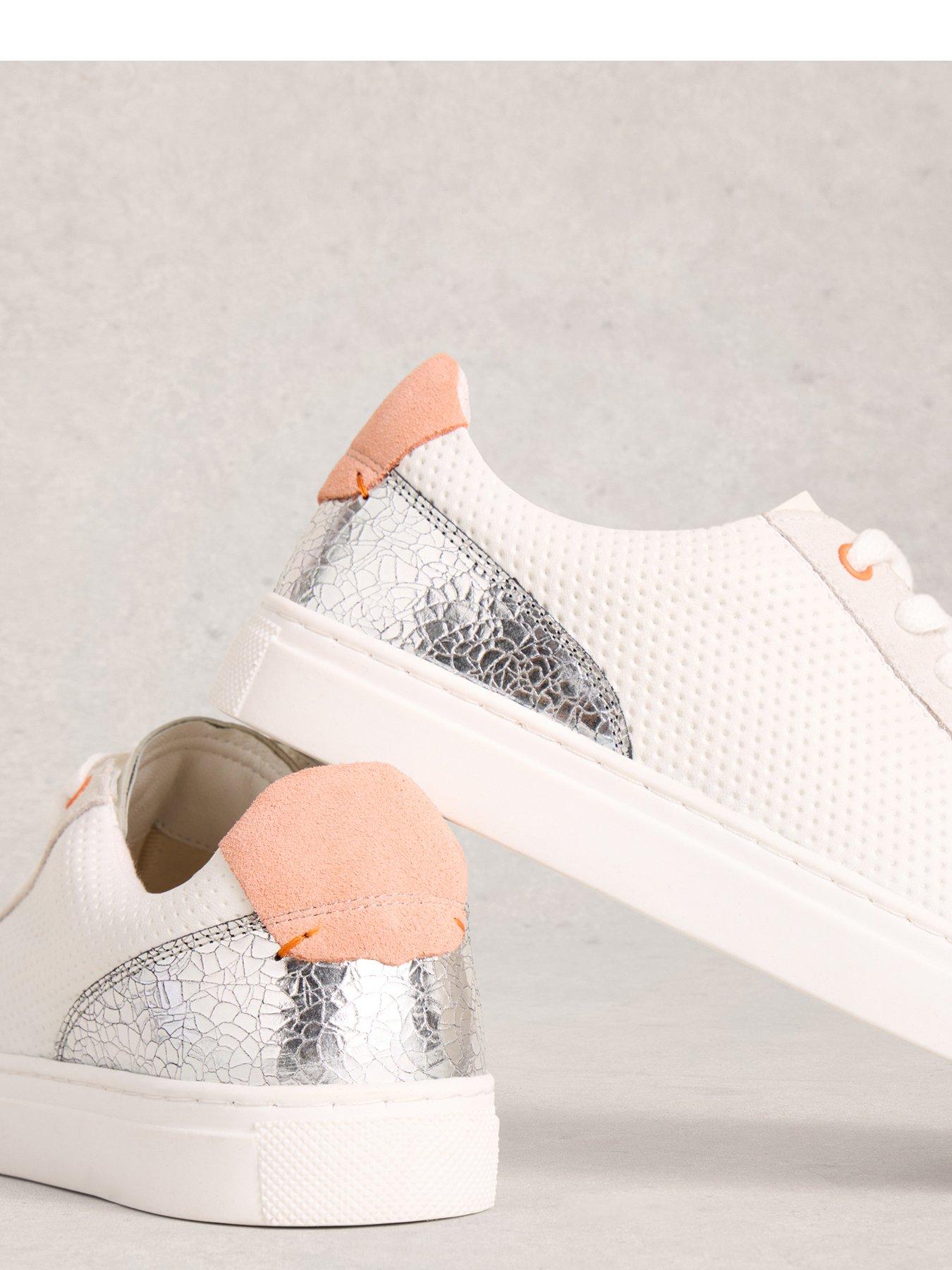 Image 4 of 4 of White Stuff Tori Perforated Trainer - White