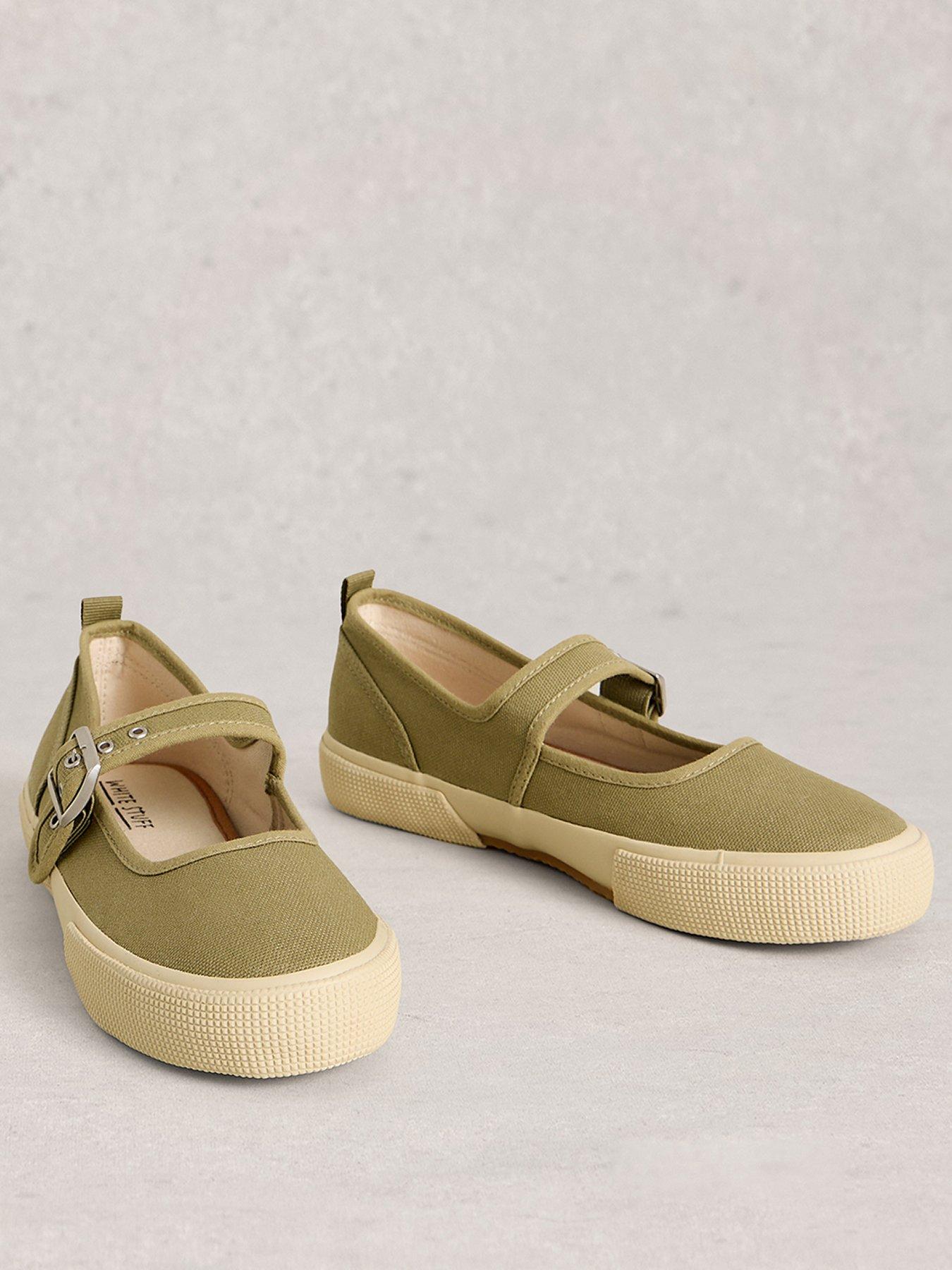 Image 2 of 4 of White Stuff Pippa Mary Jane Trainer - Green
