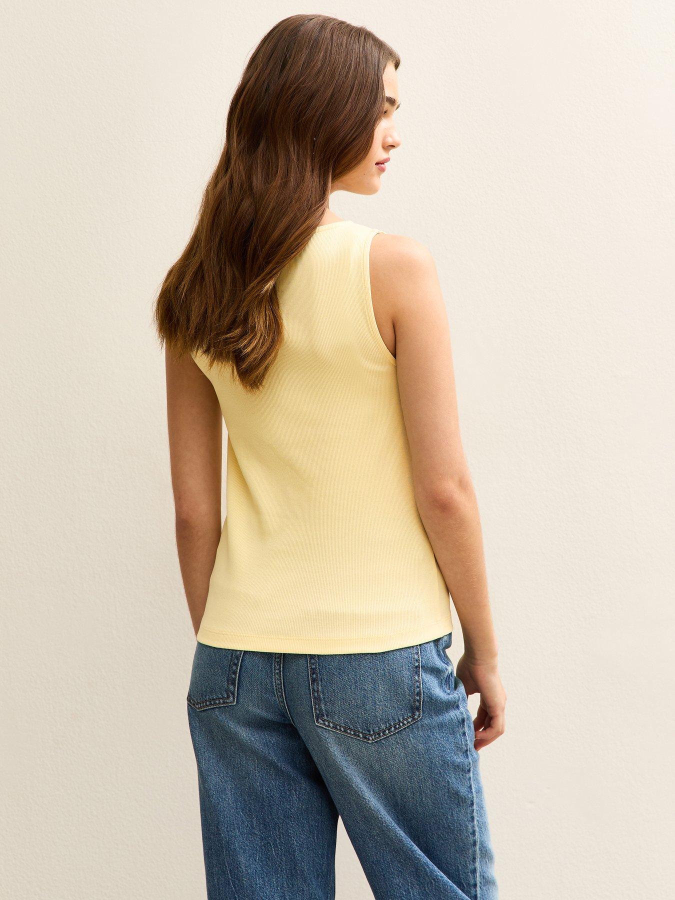 new-look-button-through-tank-top-light-yellowstillFront