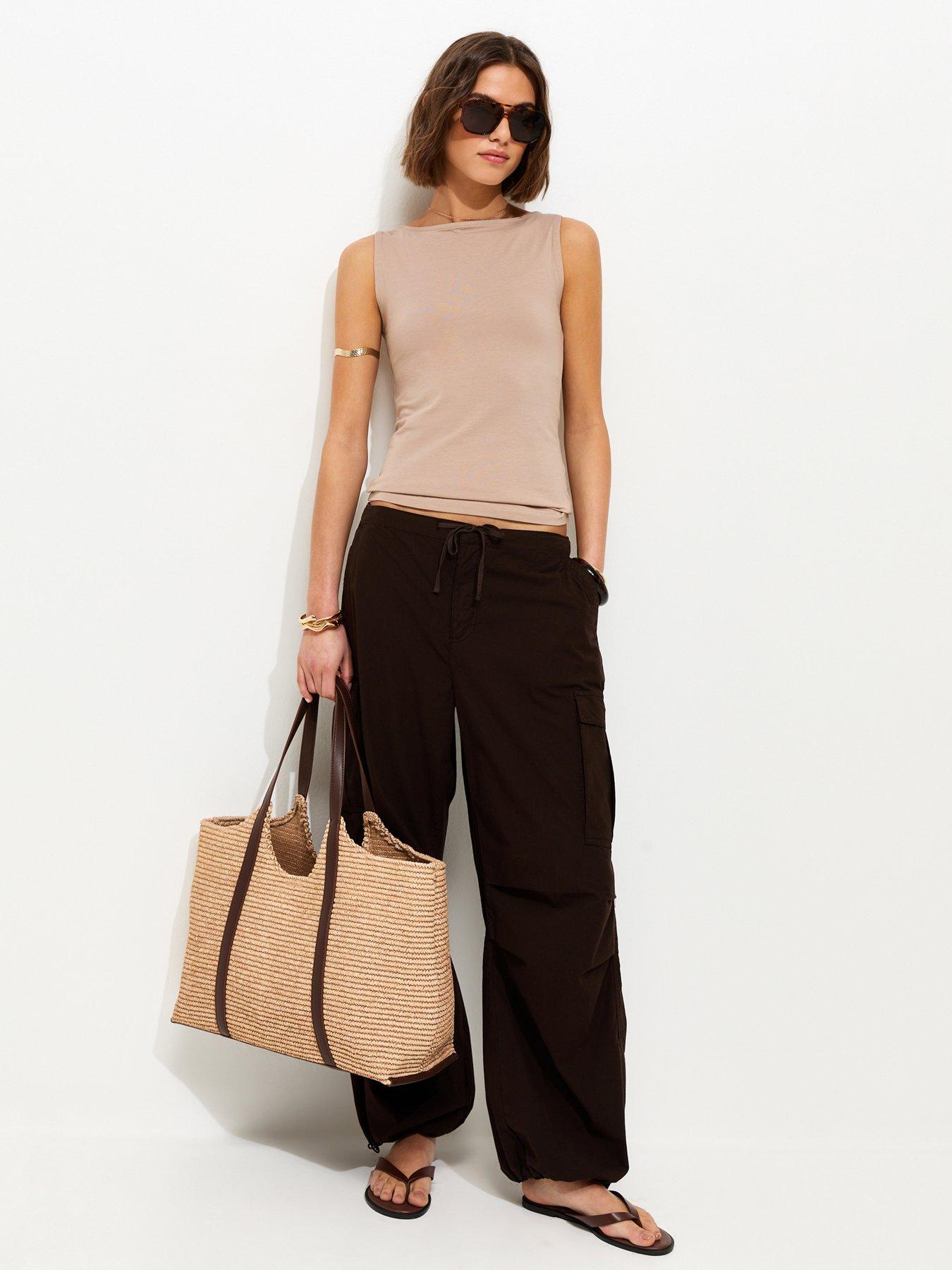 Image 3 of 5 of New Look Mink Slash Neck Vest Top