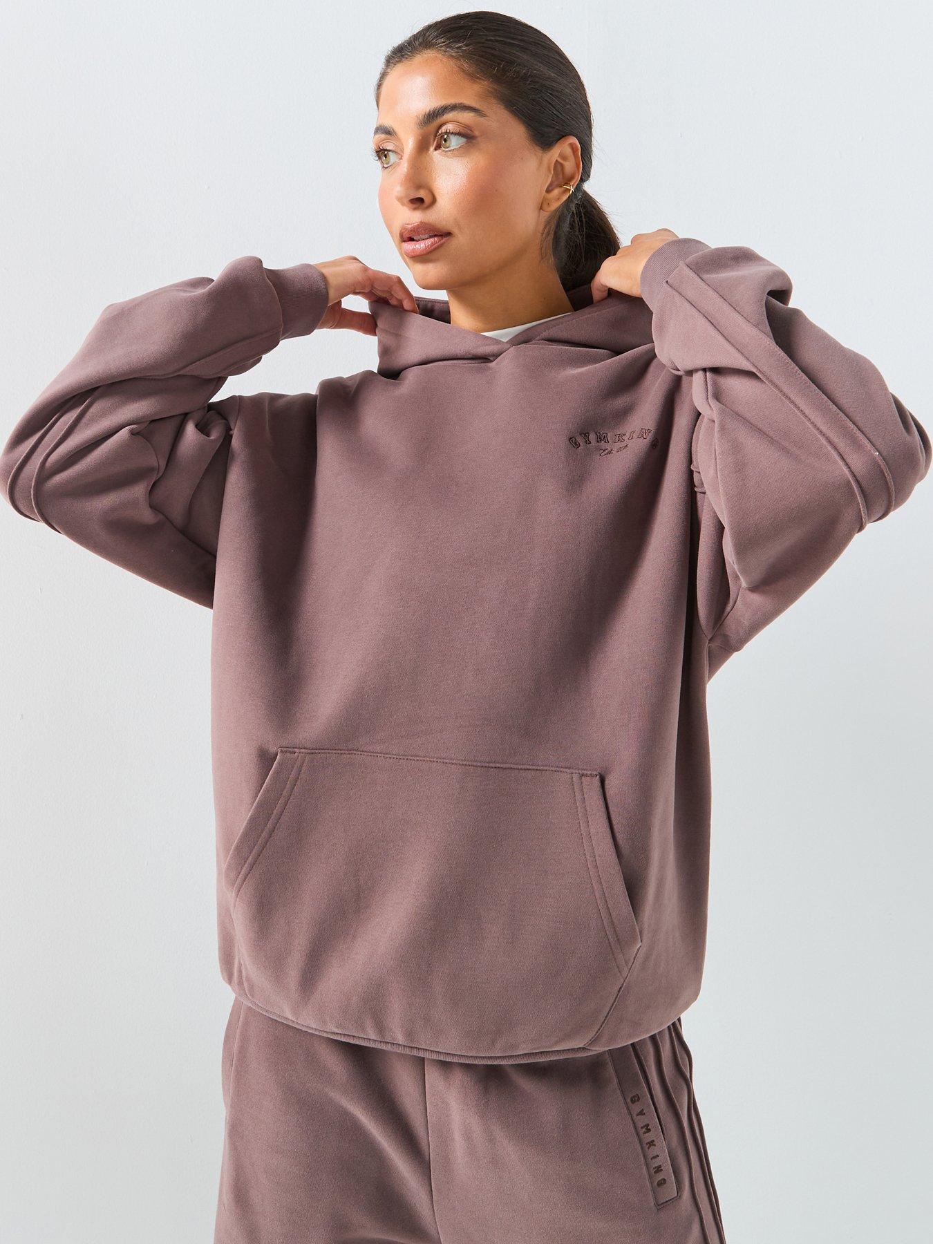 Gym King Womens Replenish Seam Hoodie - Brown