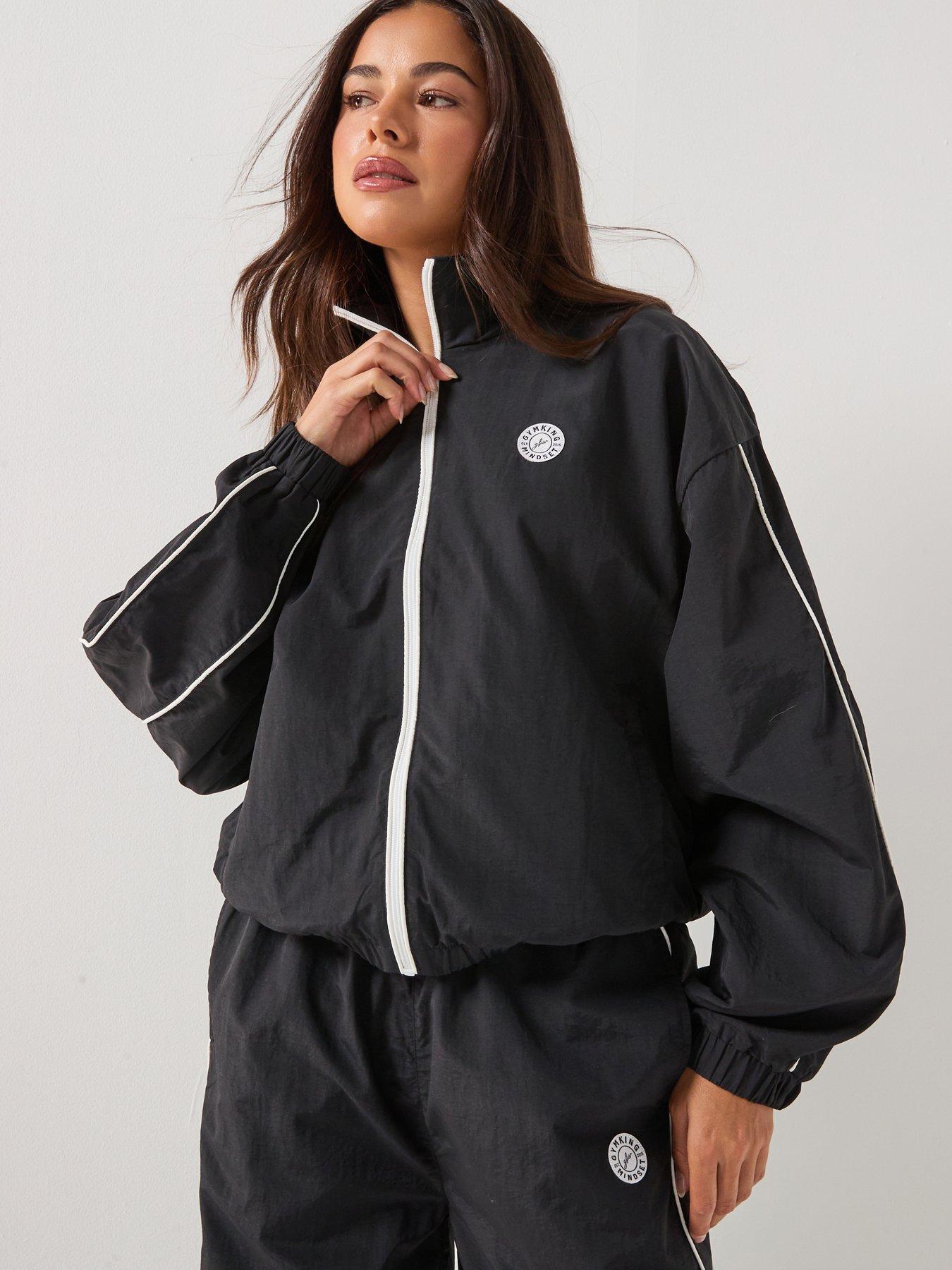 Gym King Womens Composure Woven Jacket - Black