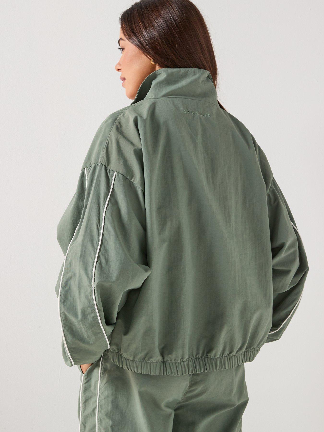Image 2 of 6 of Gym King Womens Composure Woven Jacket - Green