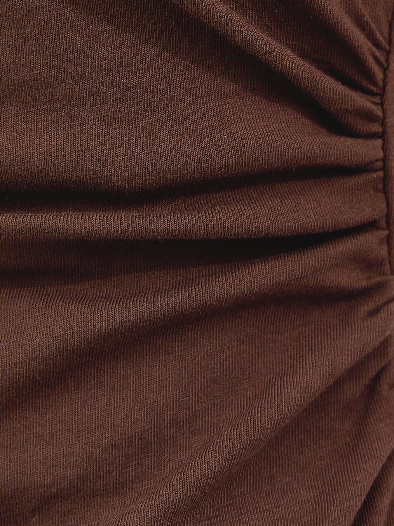 new-look-asymmetric-split-hem-corset-t-shirt-dark-browndetail