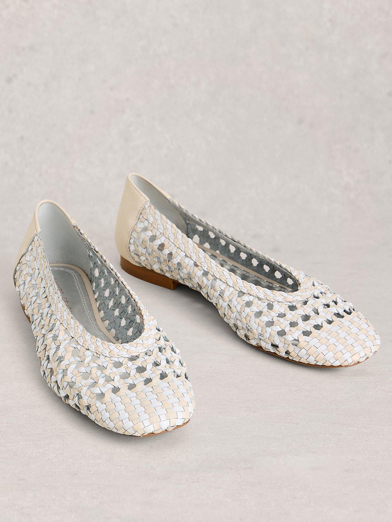 Image 2 of 4 of White Stuff Winnie Woven Ballerina - Cream