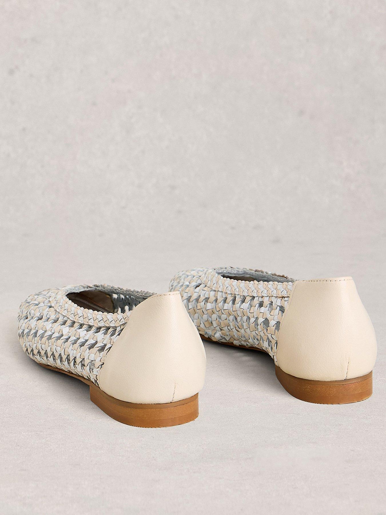 Image 3 of 4 of White Stuff Winnie Woven Ballerina - Cream
