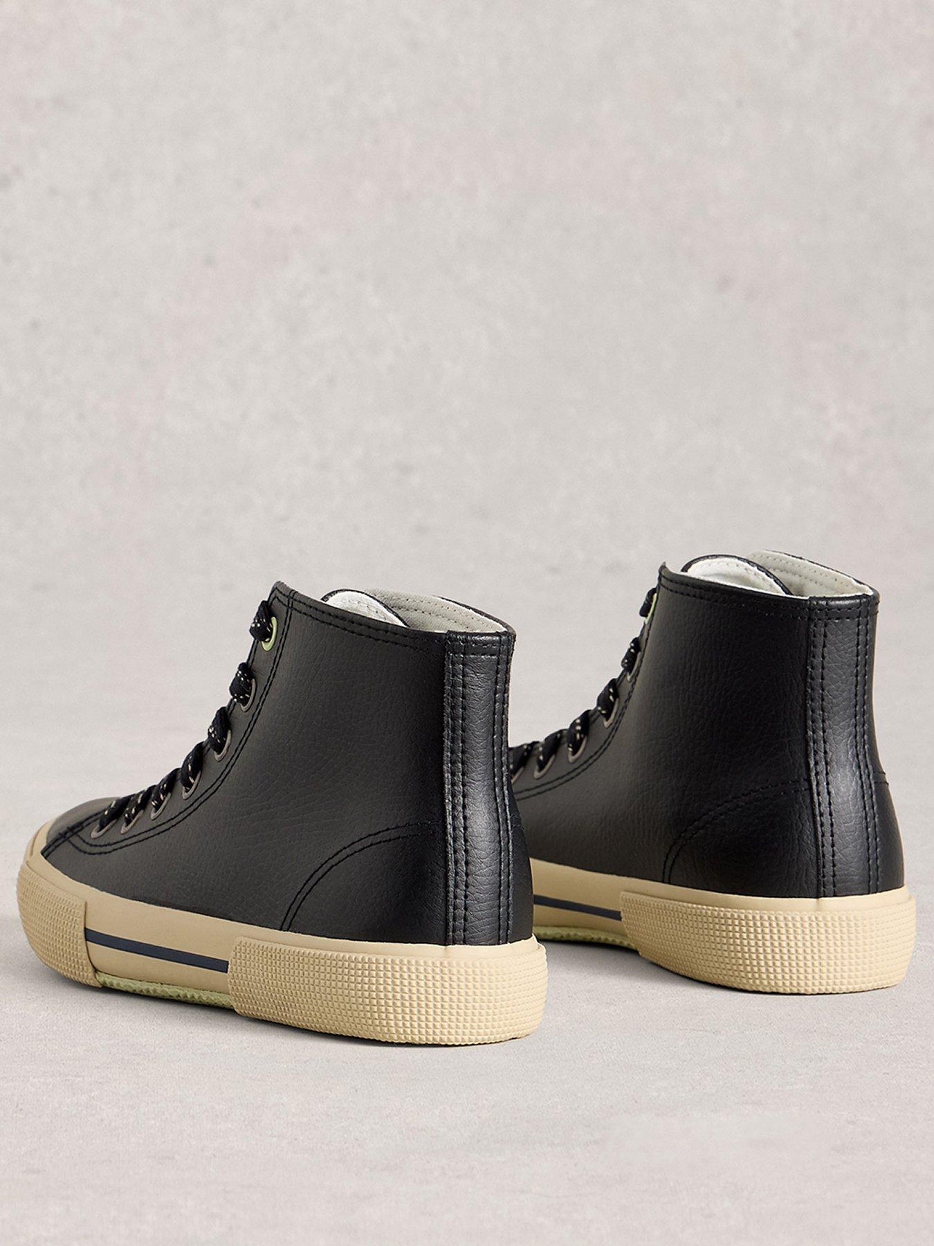 Image 3 of 4 of White Stuff Pippa Hi-Top Trainer - Black