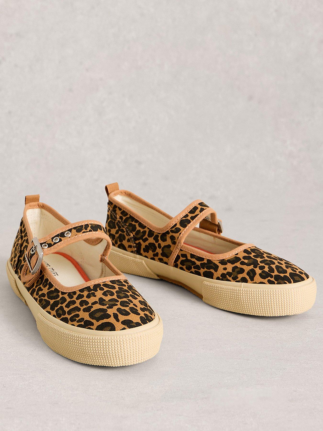 Image 2 of 4 of White Stuff Pippa Mary Jane Trainer - Leopard Print