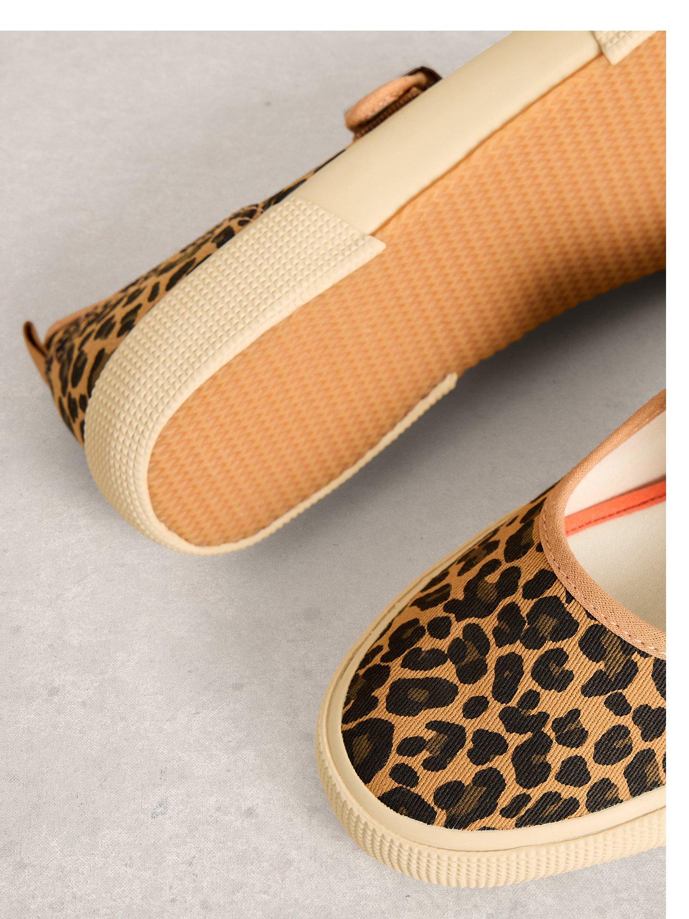 Image 4 of 4 of White Stuff Pippa Mary Jane Trainer - Leopard Print
