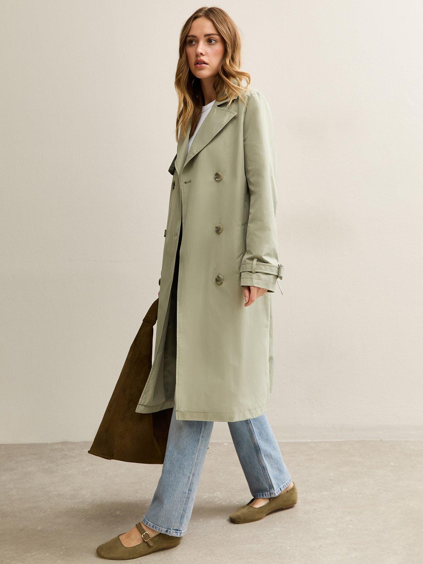 new-look-light-khaki-double-breasted-trench-coatoutfit