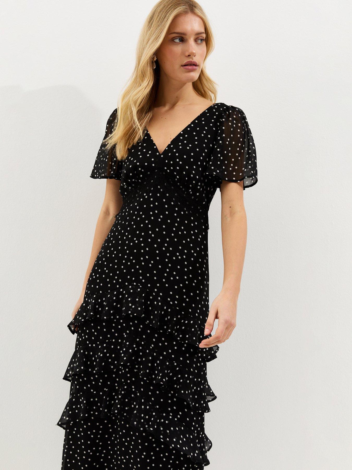 new-look-polka-dot-chiffon-tiered-midi-dress-blackback
