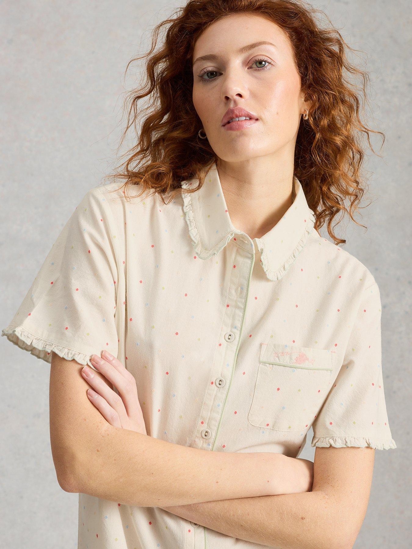 Image 4 of 6 of White Stuff Nelly Nightshirt Dress - Cream