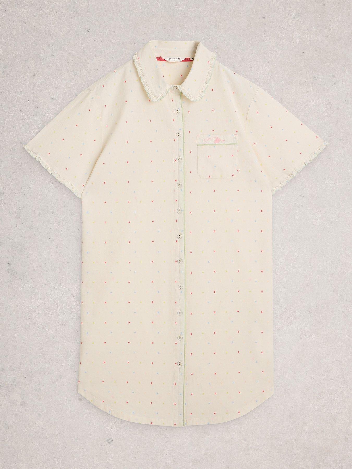 Image 5 of 6 of White Stuff Nelly Nightshirt Dress - Cream