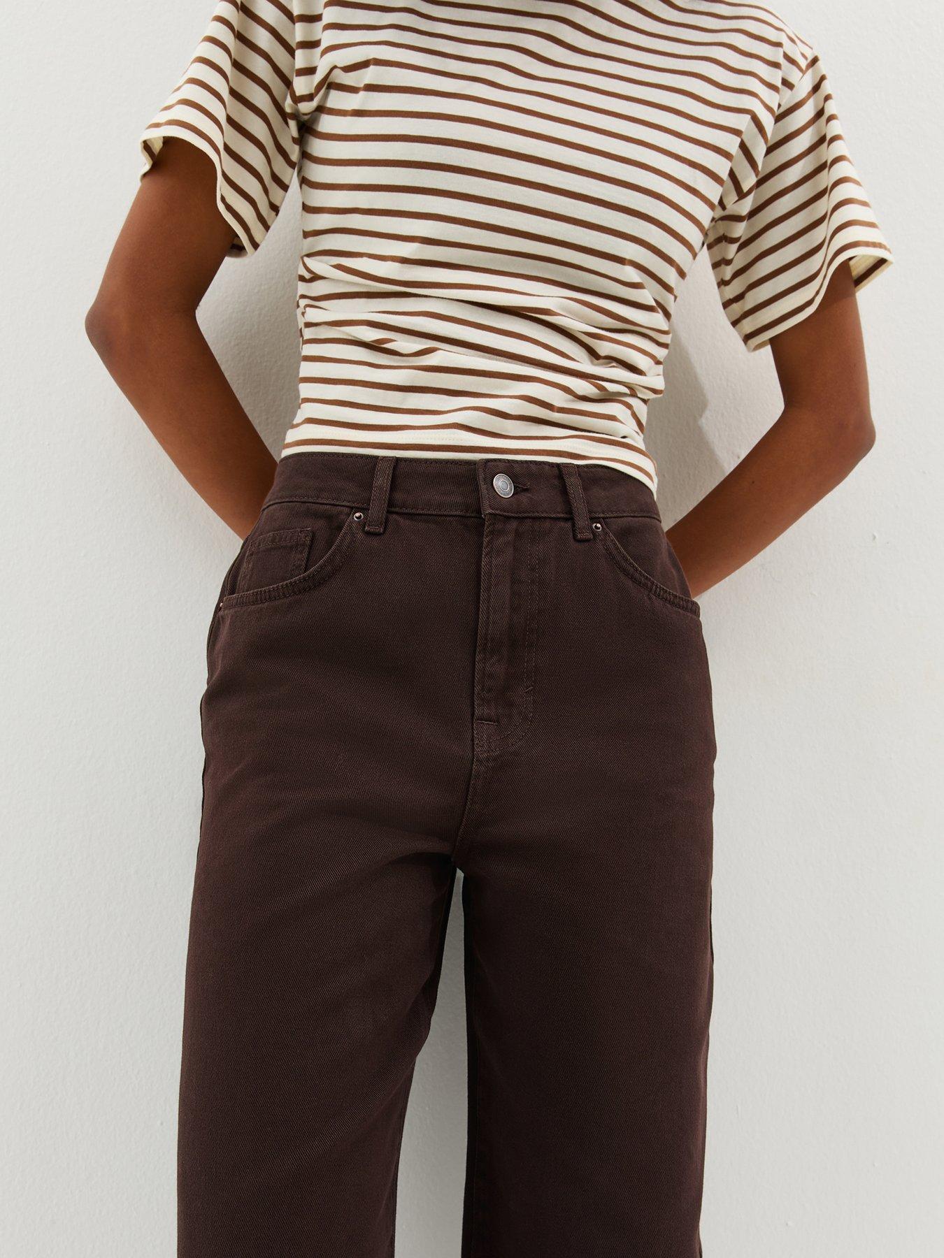 new-look-dark-brown-barrel-leg-jeansdetail
