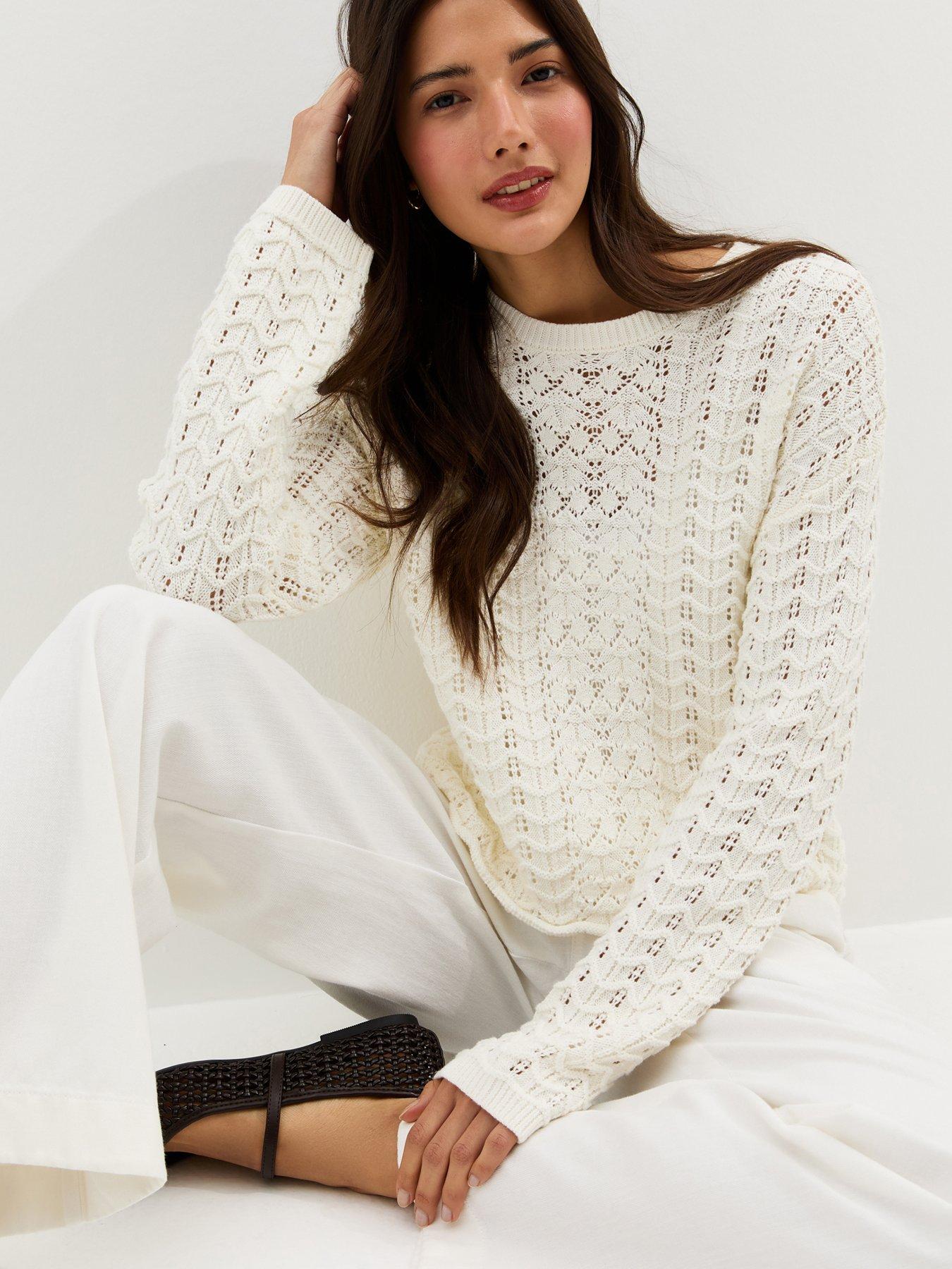 new-look-cream-cotton-rich-open-stitch-jumperoutfit