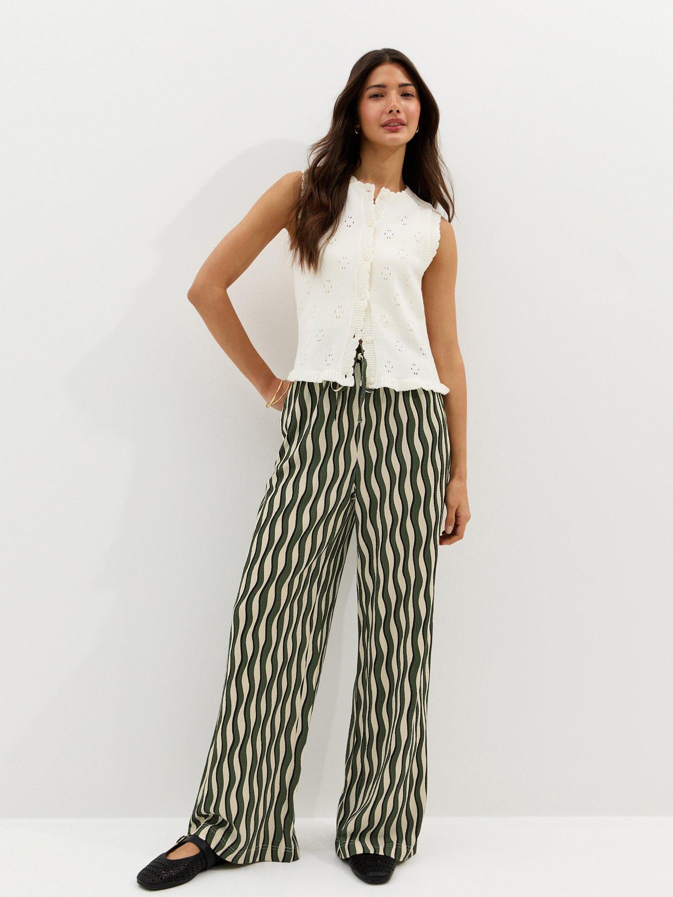 new-look-jersey-wave-patterned-wide-leg-trousers-greenfront