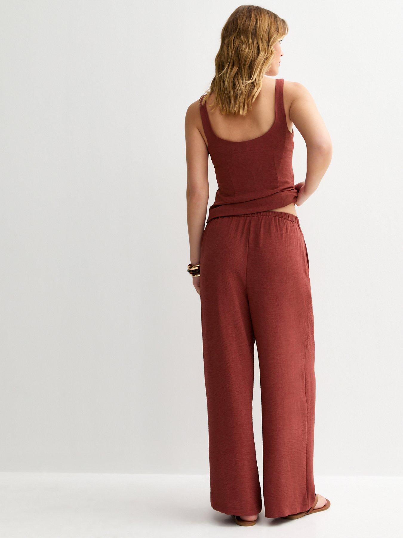 new-look-red-wide-leg-pleated-trousersstillFront