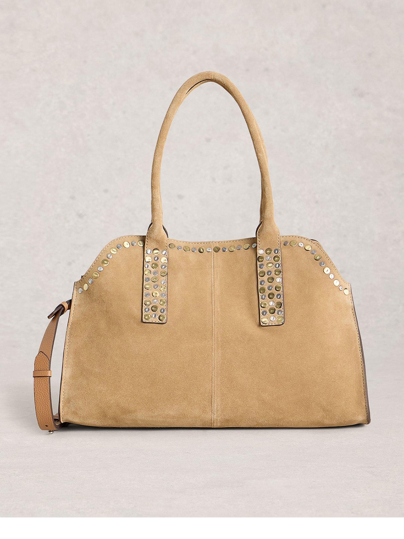 White Stuff Bryony Studded Bowling Bag - Brown