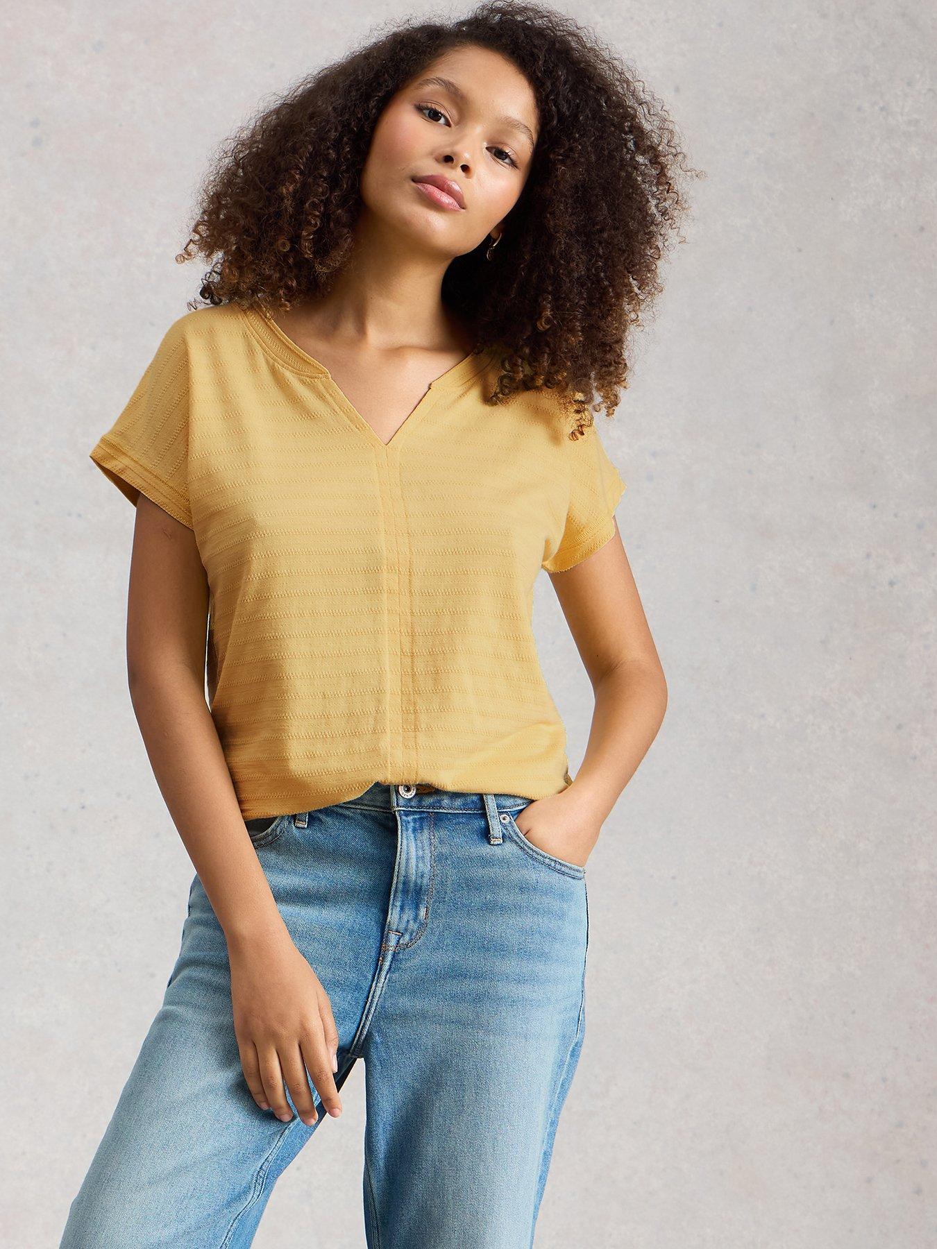 White Stuff Nelly Notch Texture Tee