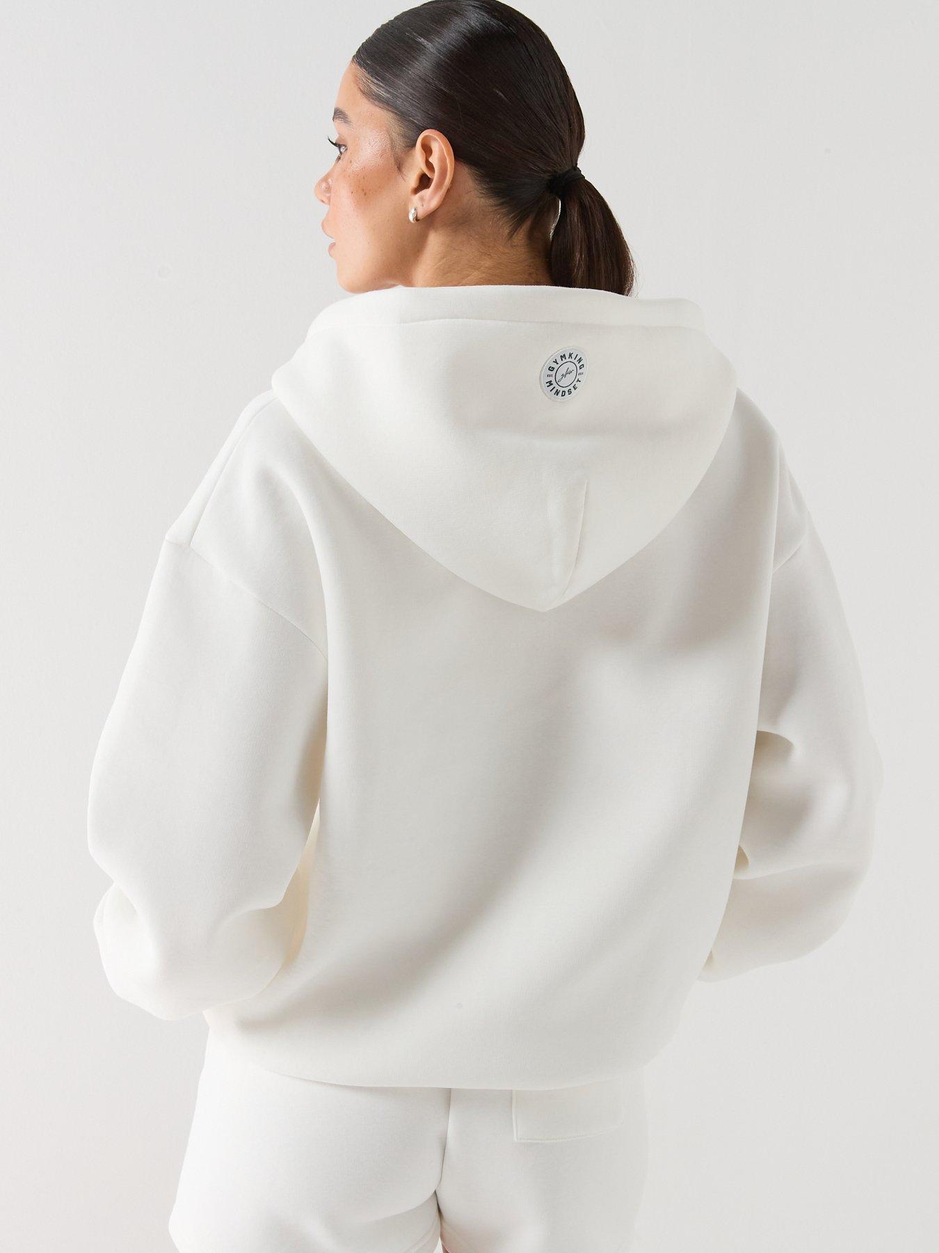Image 2 of 5 of Gym King Womens Composure Bungee Hem Full Zip - Cream