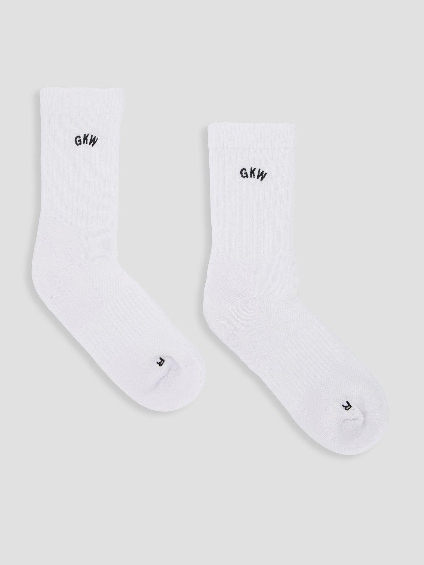 Gym King Womens Socks (2pk) - White
