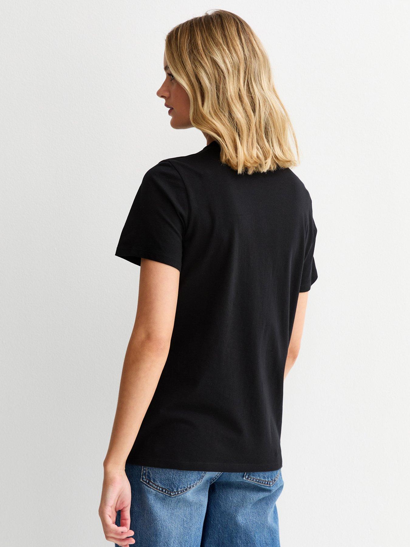 new-look-black-daisy-print-t-shirtstillFront