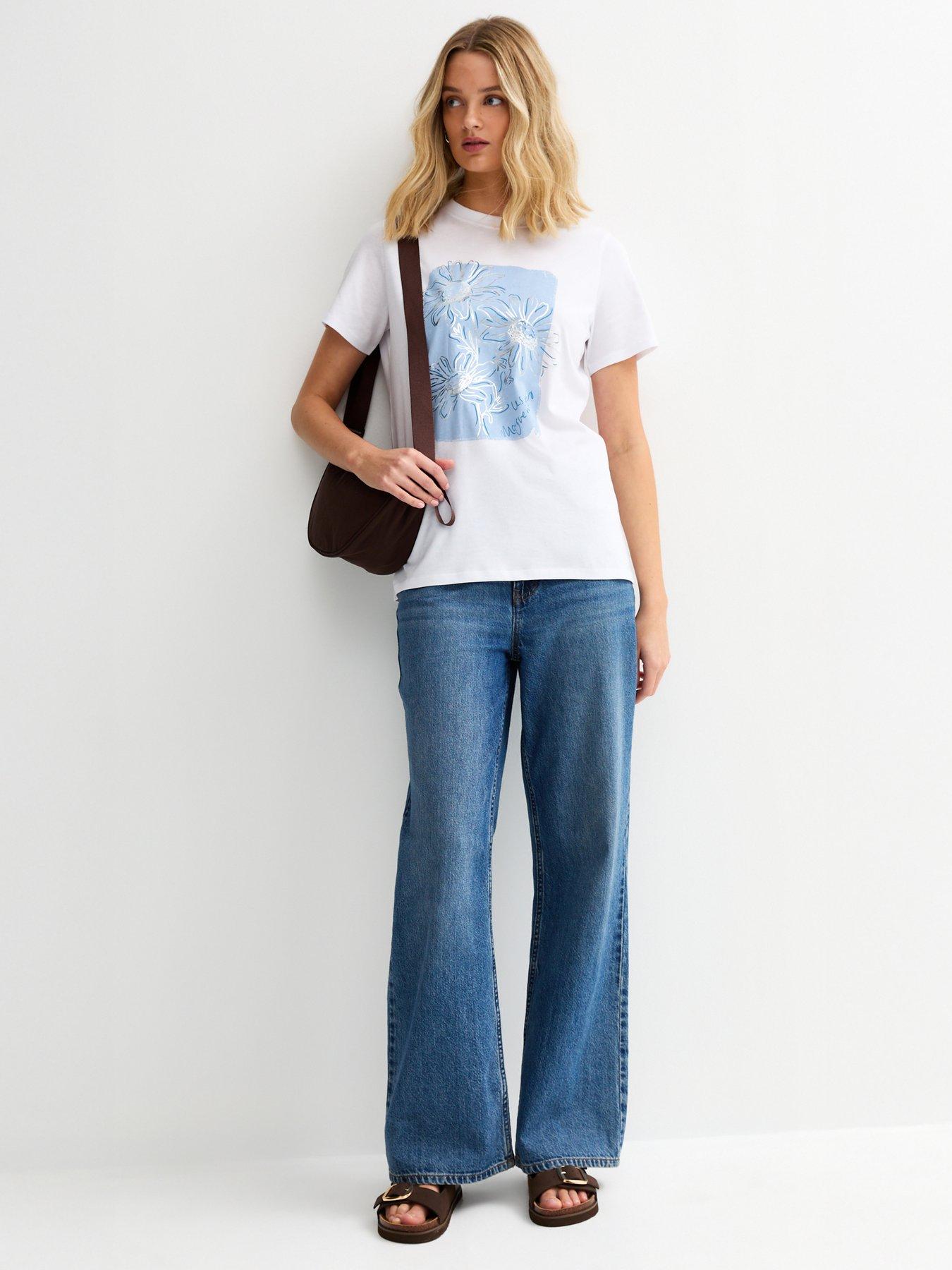 new-look-light-blue-foiled-flower-print-t-shirtback
