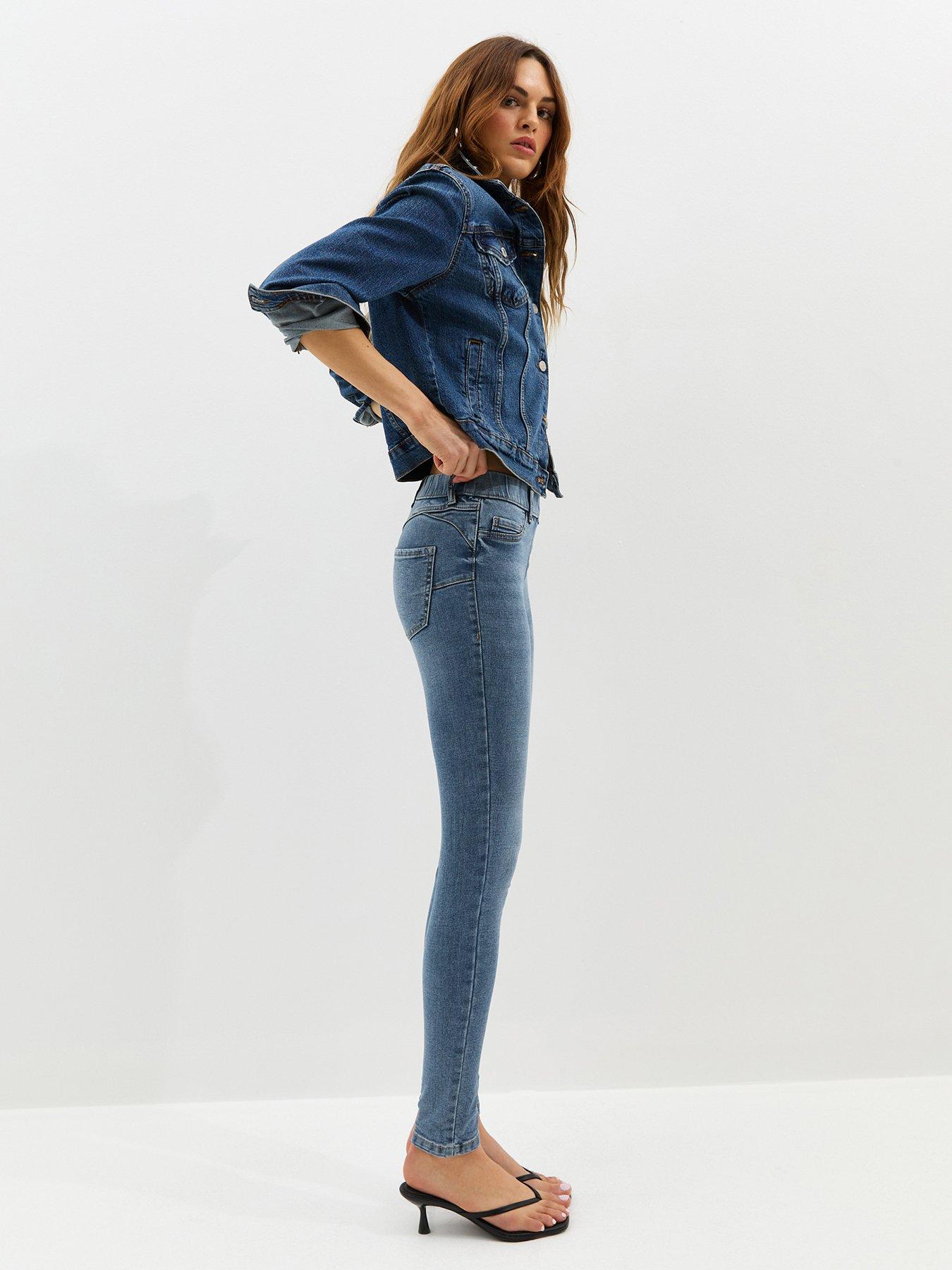 Image 6 of 7 of New Look Lift &amp; Shape Emilee Jeggings - Blue