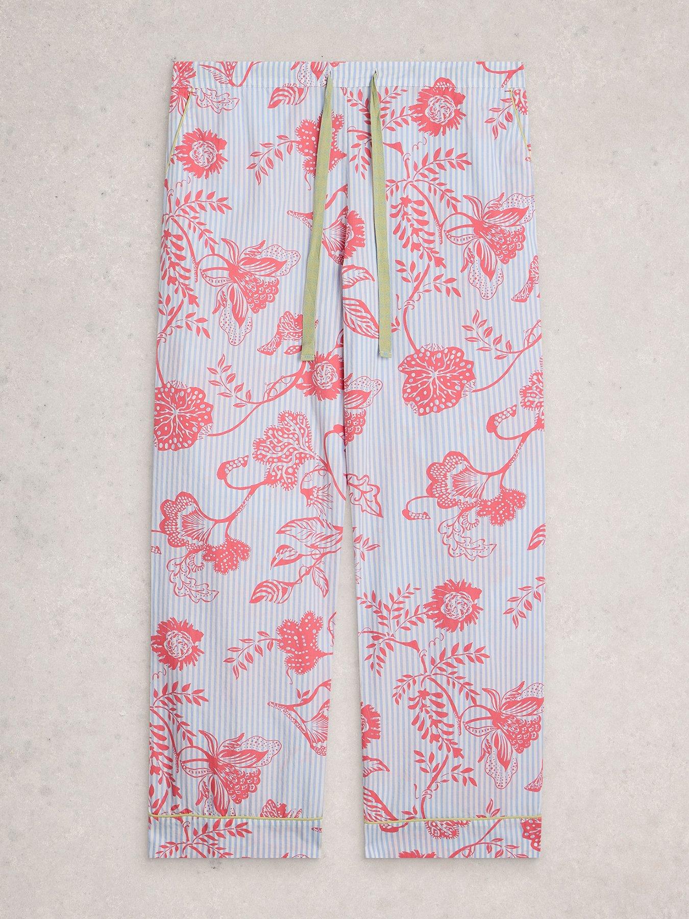 Image 5 of 6 of White Stuff Nina Lightweight Pyjama Bottoms - Blue