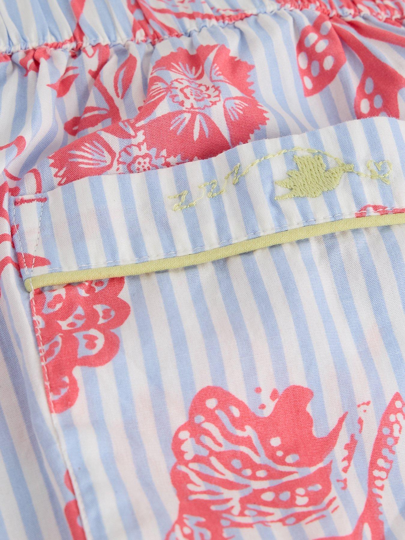Image 6 of 6 of White Stuff Nina Lightweight Pyjama Bottoms - Blue
