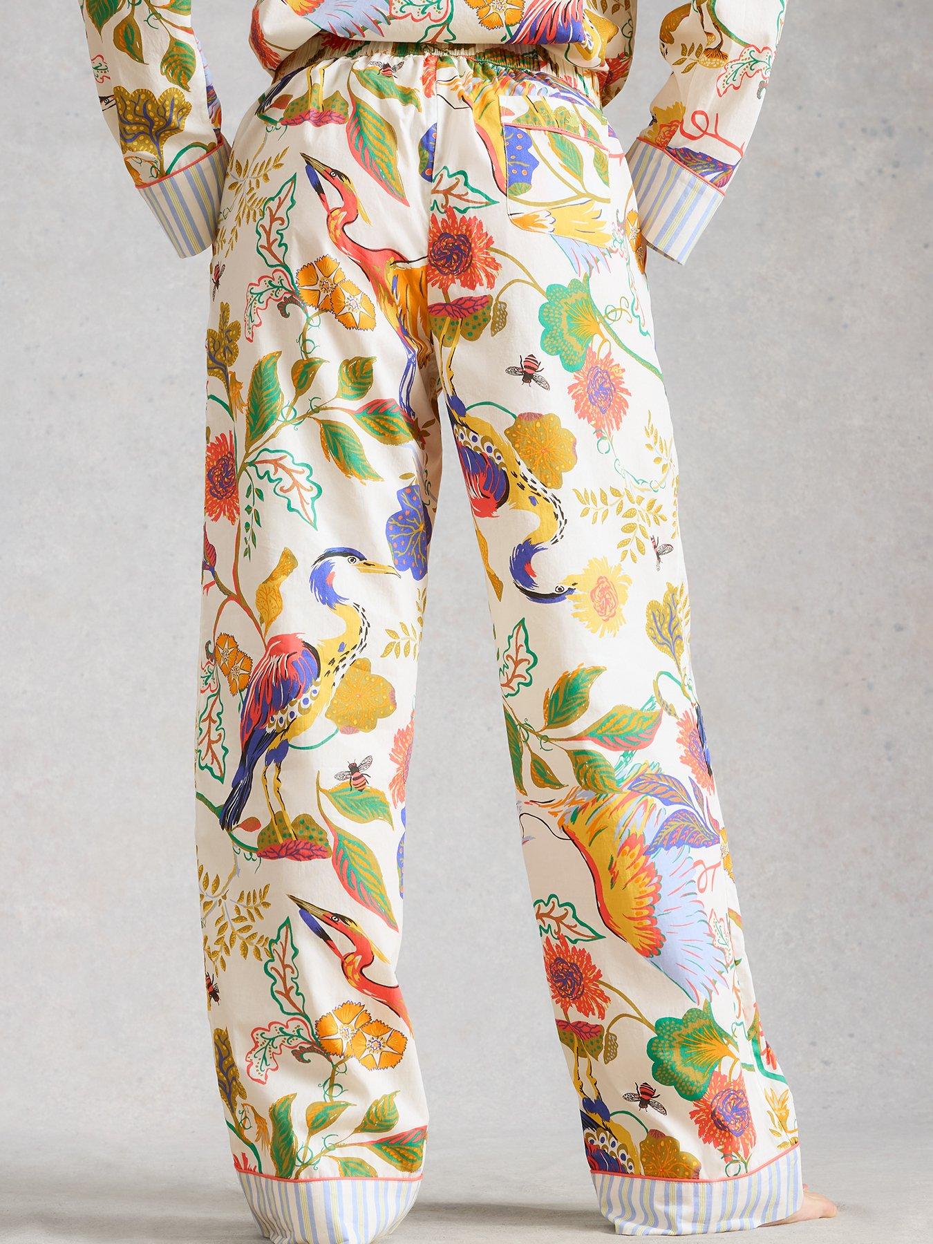 Image 2 of 6 of White Stuff Nina Lightweight Pyjama Bottoms - Cream