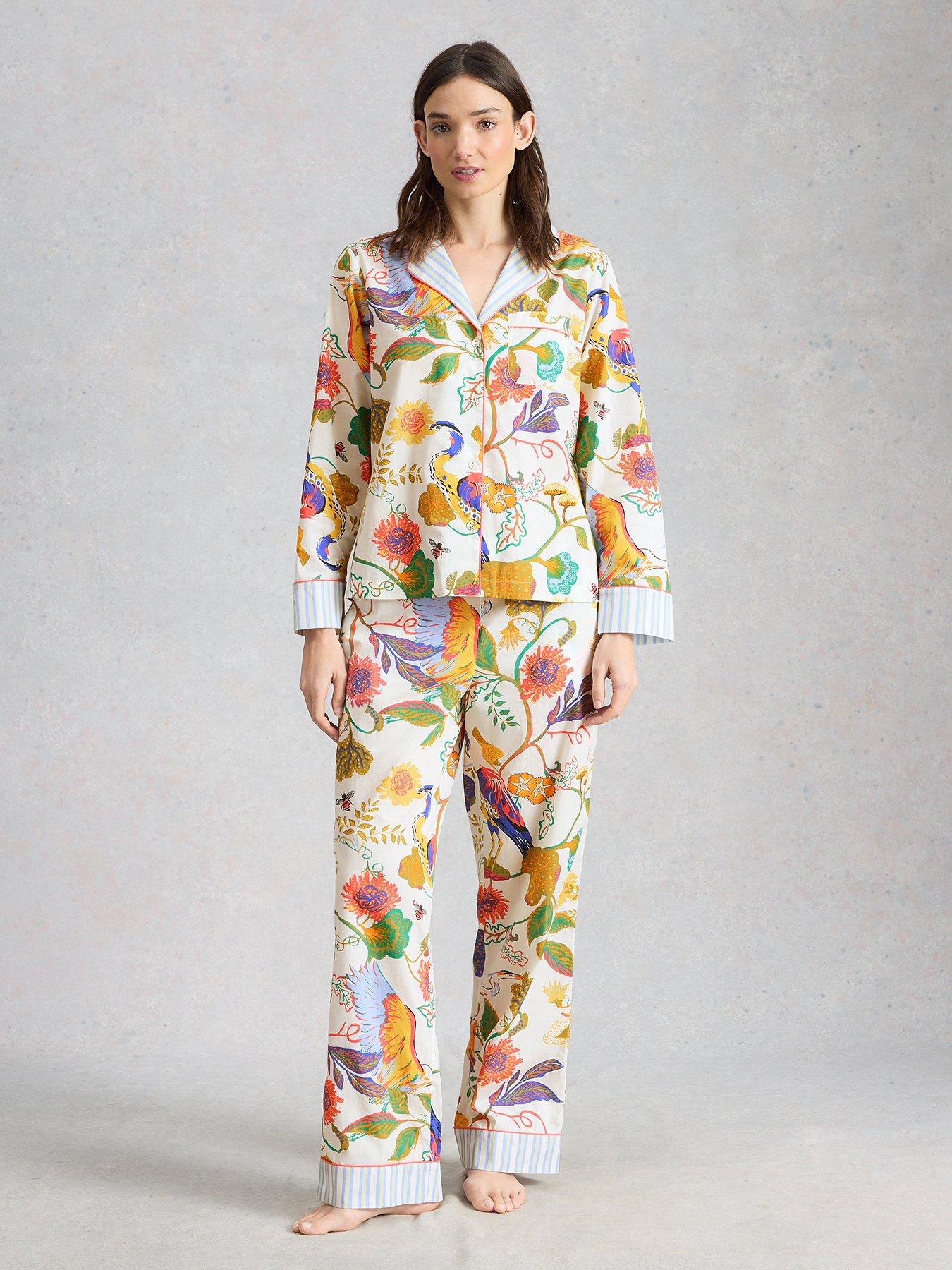 Image 3 of 6 of White Stuff Nina Lightweight Pyjama Bottoms - Cream