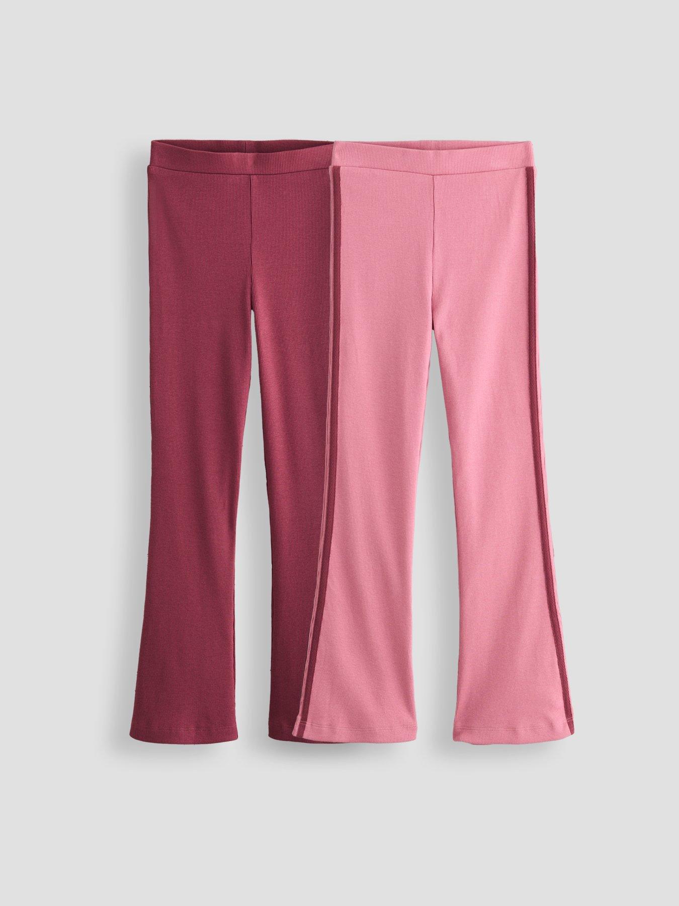 Image 1 of 5 of The Very Collection Girls 2 Pack Leggings With Side Stripes - Multi