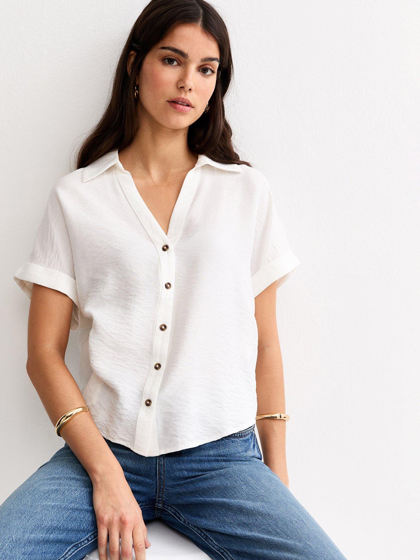 new-look-white-collared-v-neck-short-shirtfront