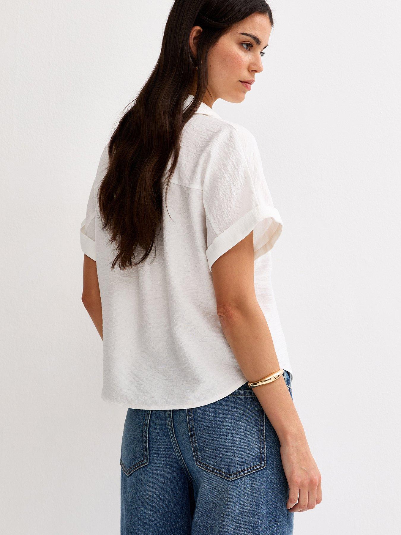 new-look-white-collared-v-neck-short-shirtstillFront