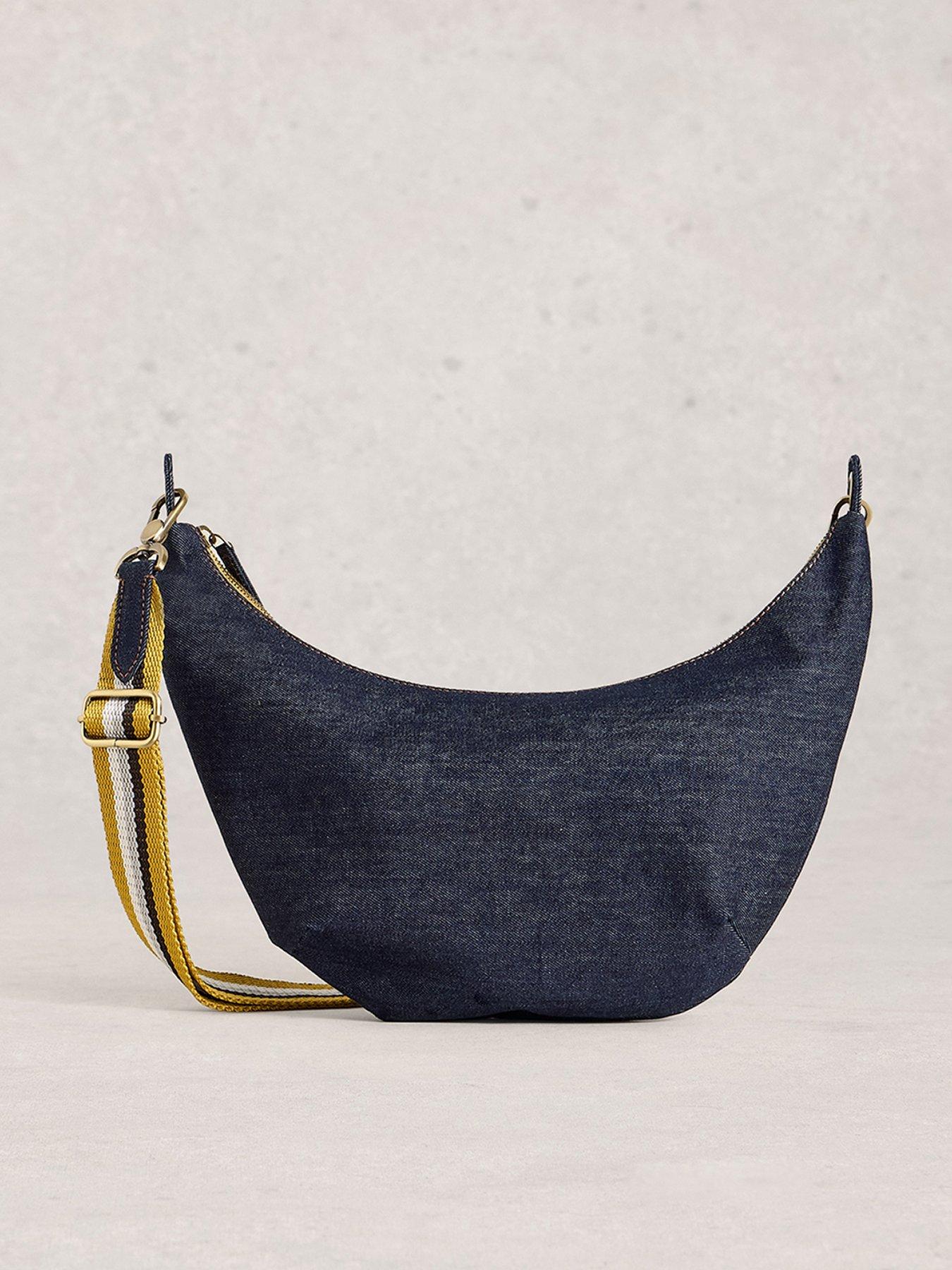 Image 1 of 4 of White Stuff Natalie Denim Crossbody Bag