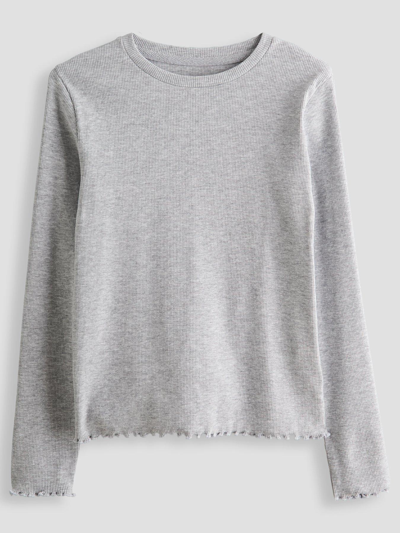Image 2 of 5 of The Very Collection Girls 3 Pack Core Basic Longsleeve Tops - Multi