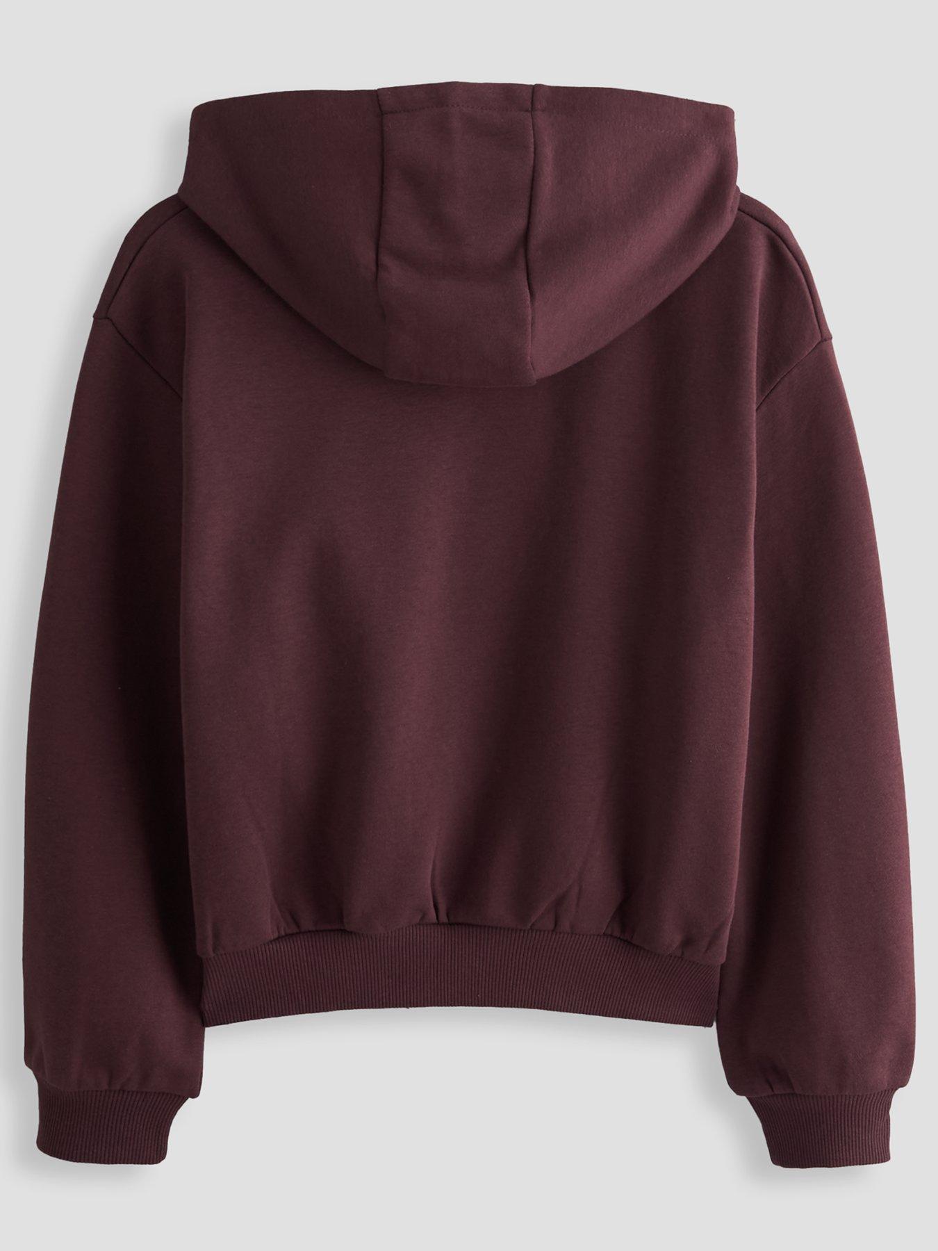 Image 2 of 4 of The Very Collection Girls Zip Up Love Club Hoodie (3 - 16 years) - Brown