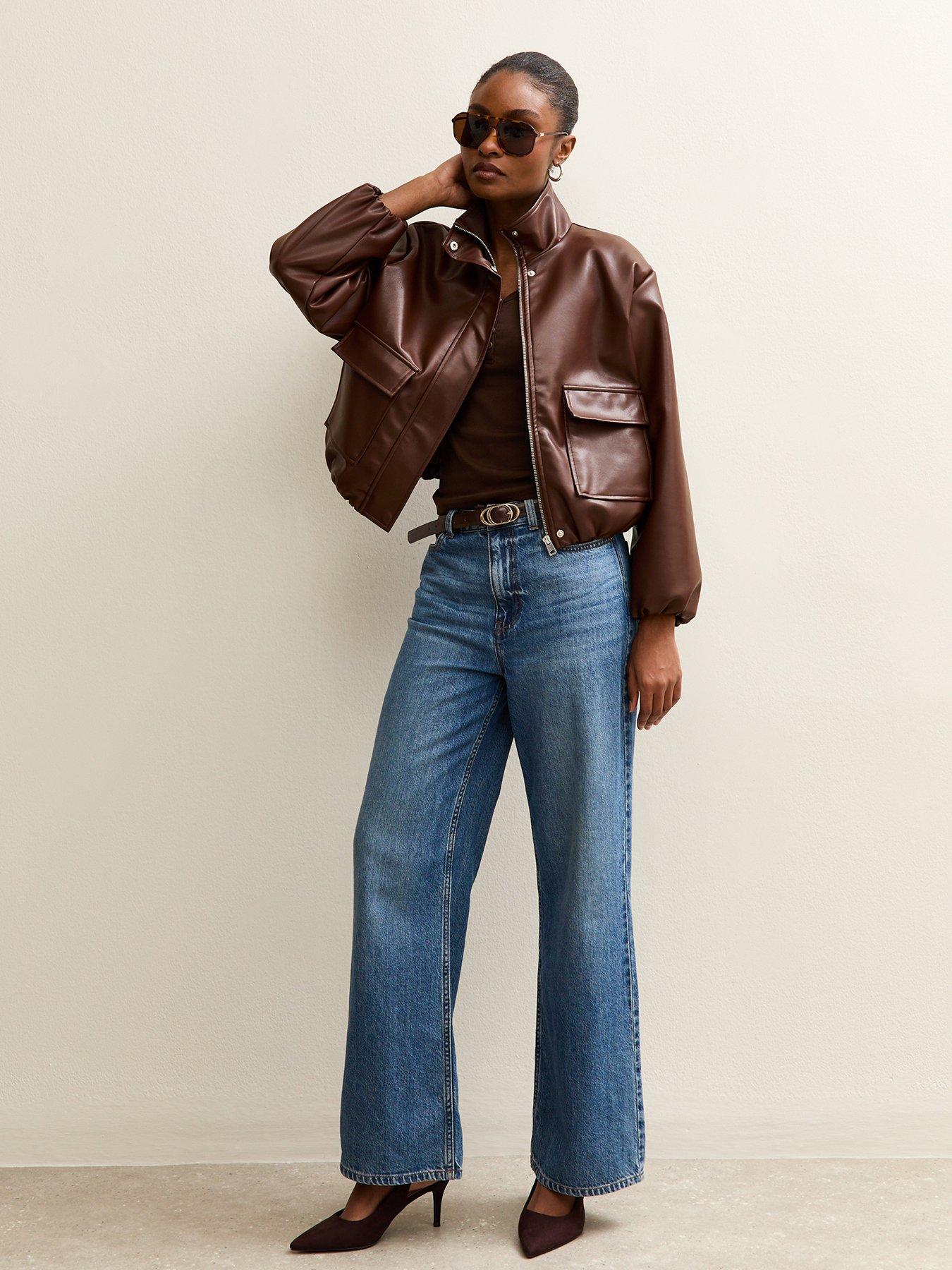 new-look-faux-leather-funnel-neck-bomber-jacket-dark-brownback