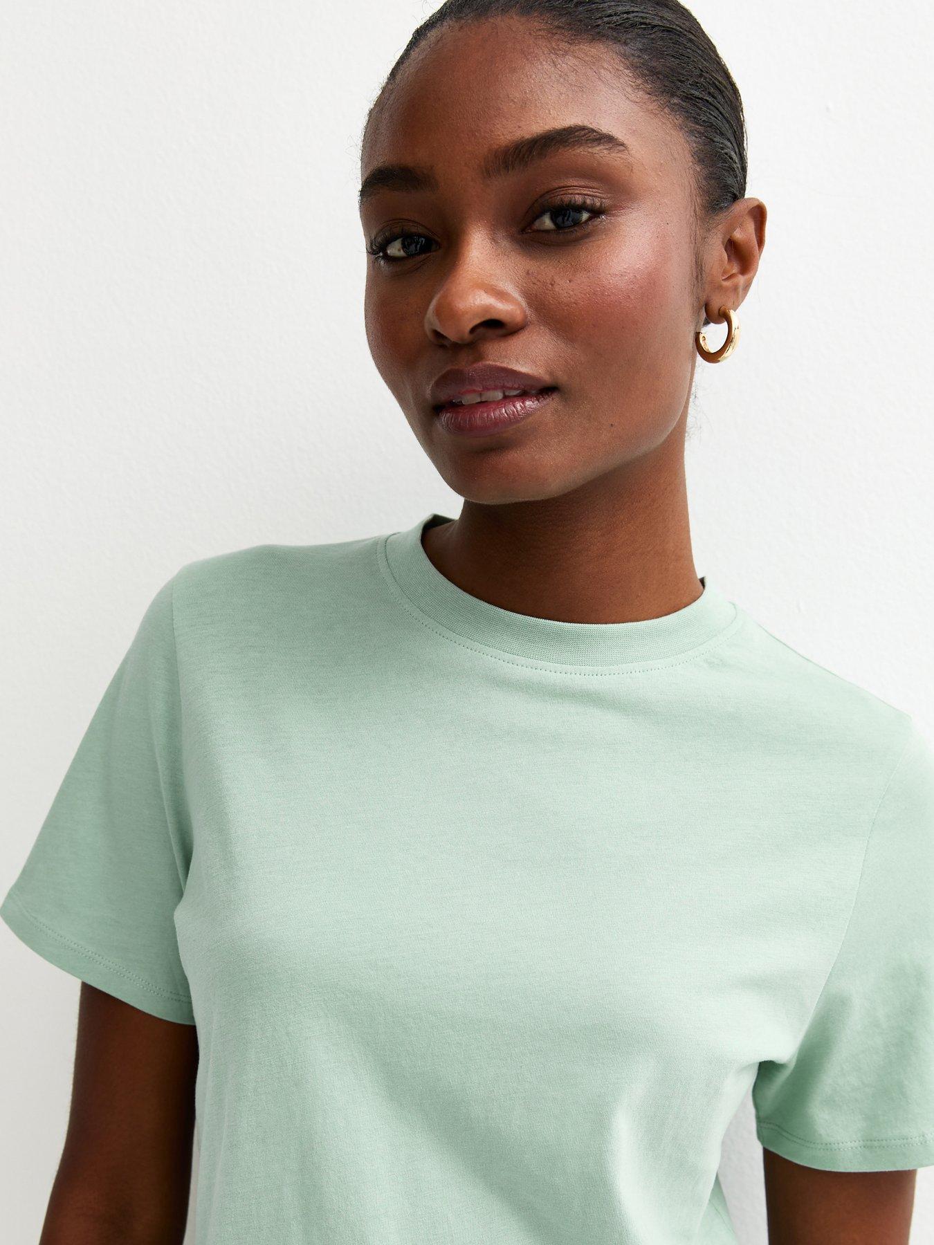 new-look-crew-neck-t-shirt-mint-greenoutfit