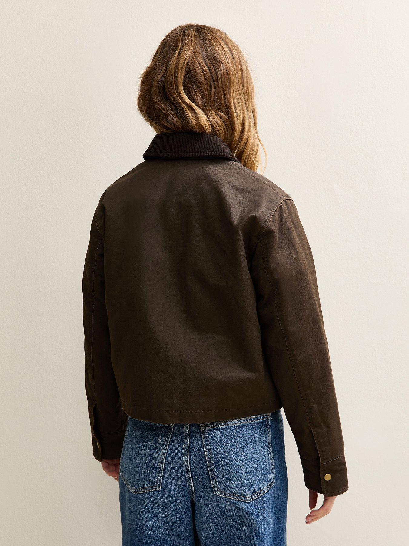 new-look-waxed-corduroy-collar-barn-jacket-brownstillFront