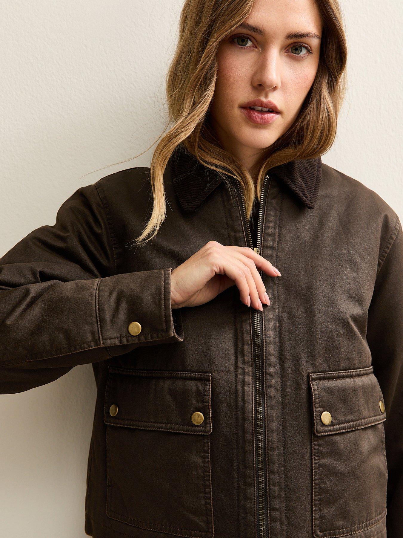 new-look-waxed-corduroy-collar-barn-jacket-browndetail