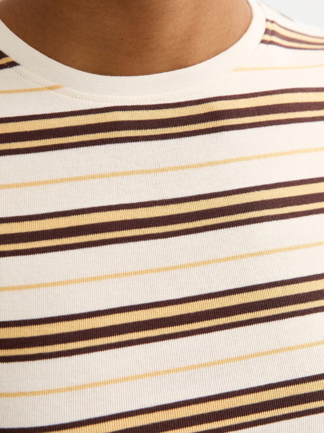 Image 5 of 5 of New Look Cotton Striped Baby T-Shirt - Yellow