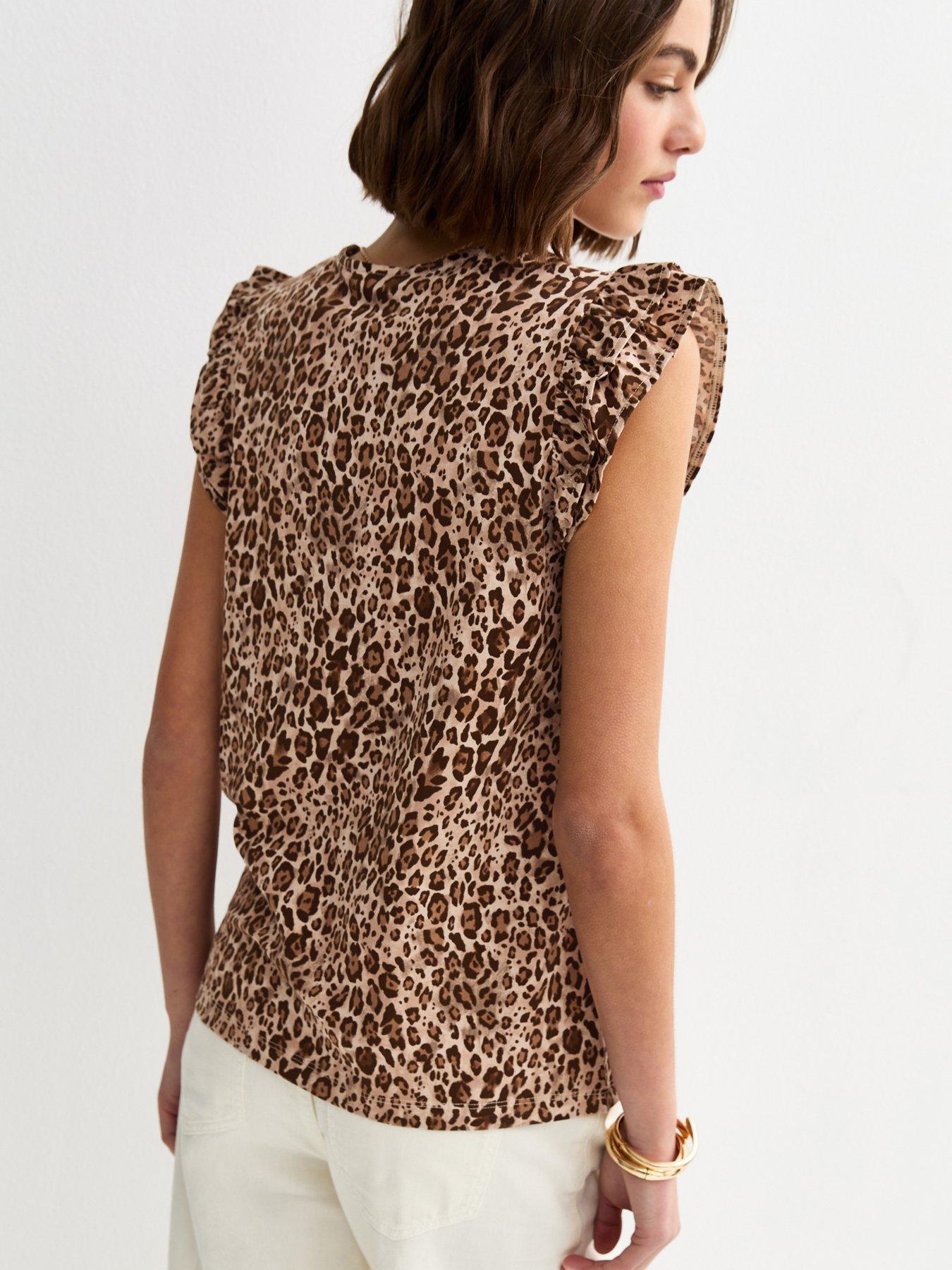 new-look-leopard-print-frill-trim-top-brownstillFront
