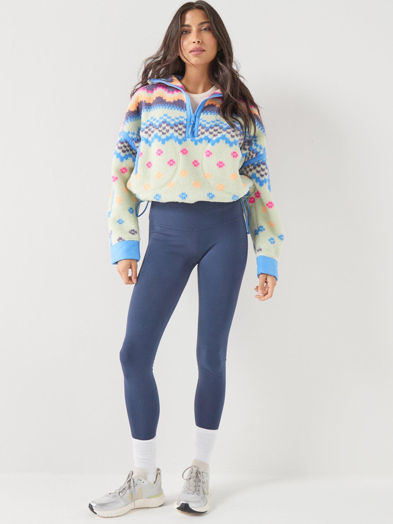Image 3 of 5 of FP Movement Womens Training Printed Mountain High 1/2 Zip Fleece - Multi
